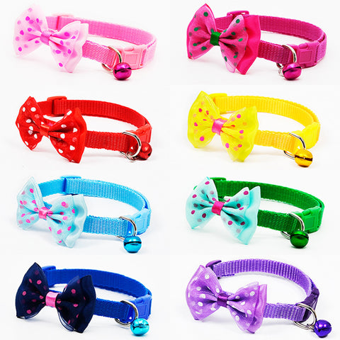 Cute Adjustable Polyester Dog Collars