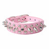 Dog Candy Color Leather Spiked collar